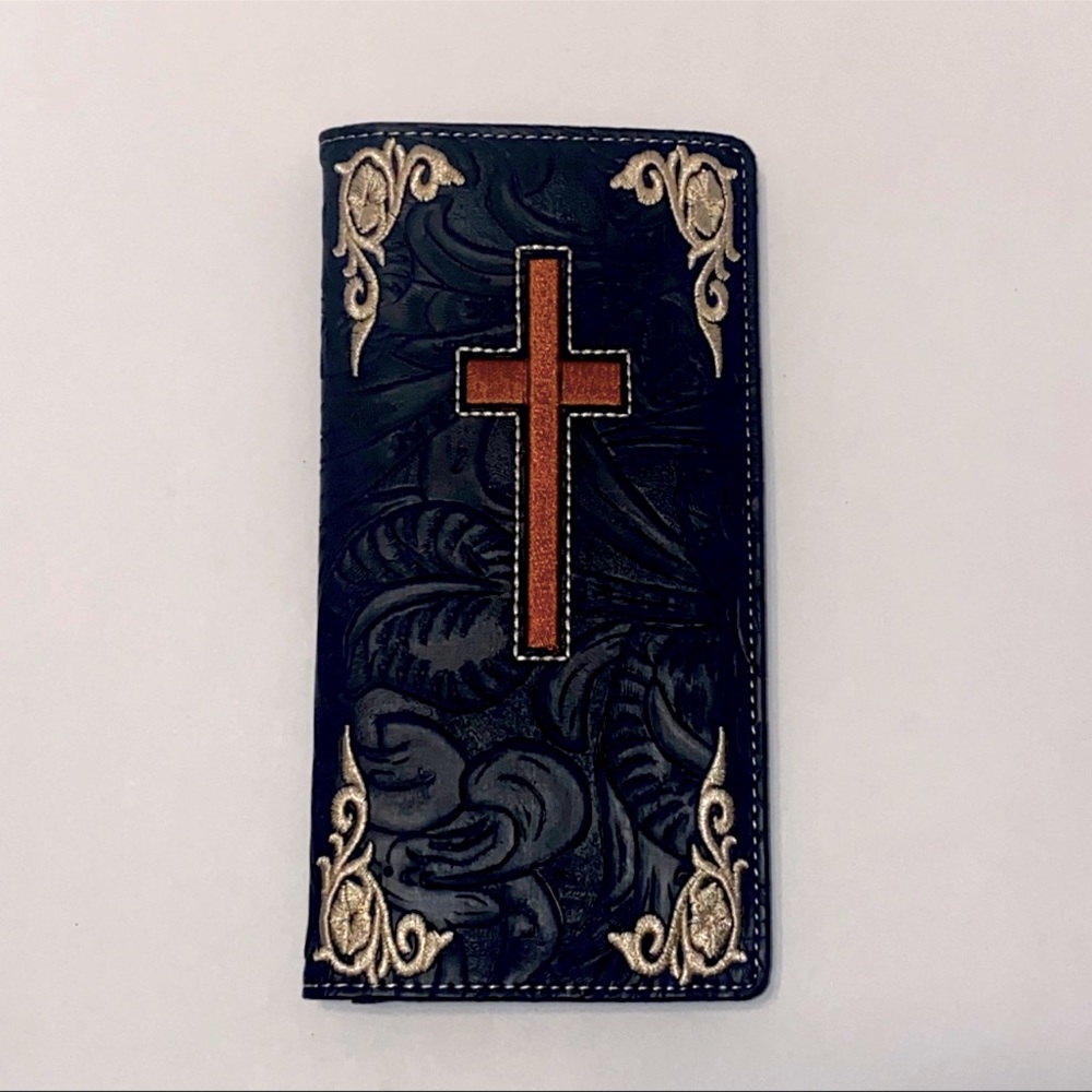 Black with Cross Men’s Wallet
